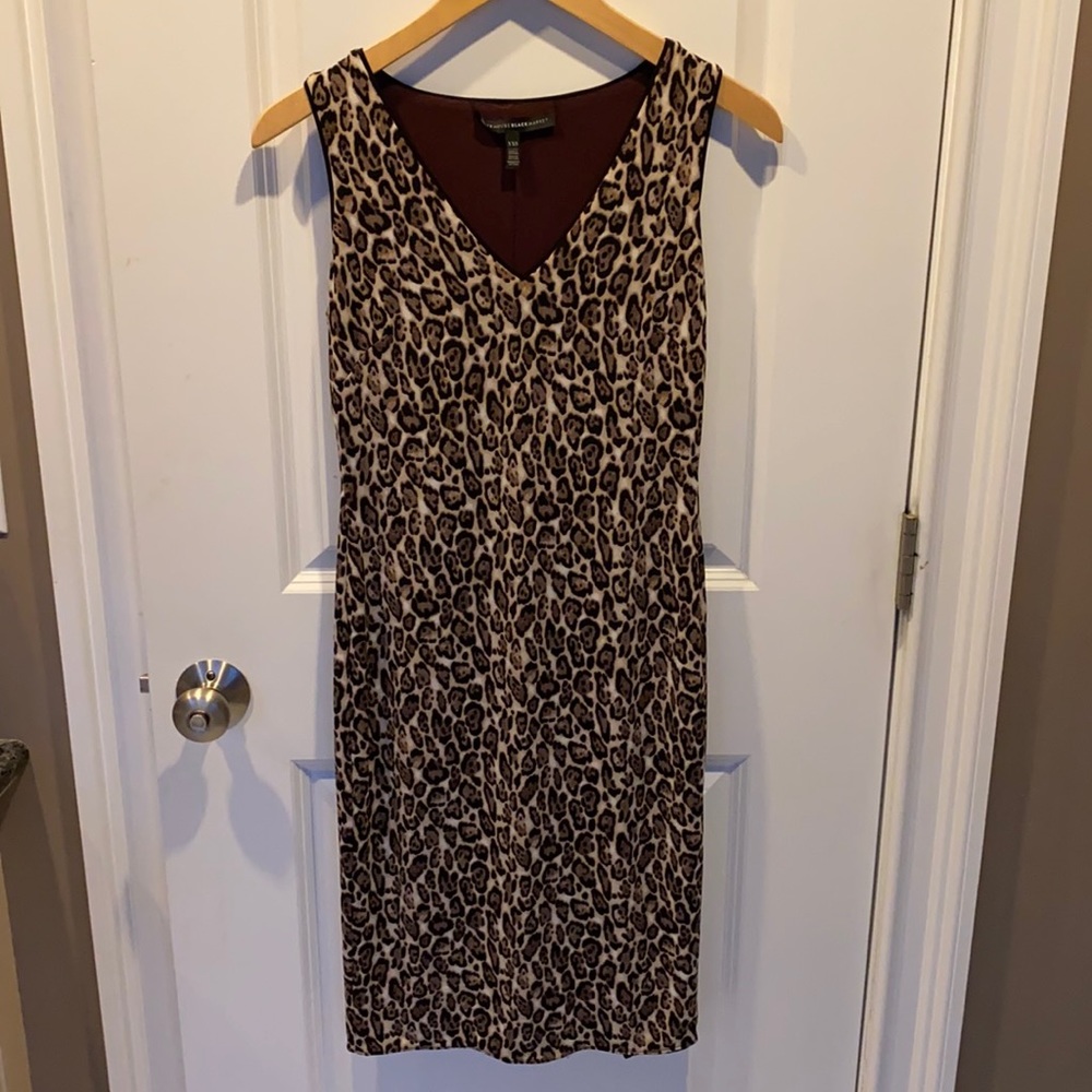 Reversible leopard dress